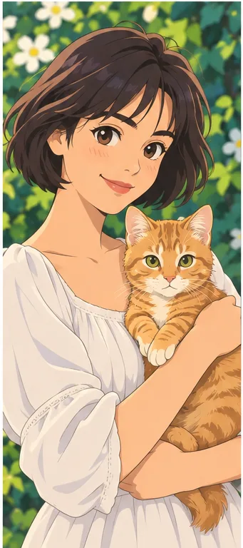 スタイルの作例: やわらかいアニメ風