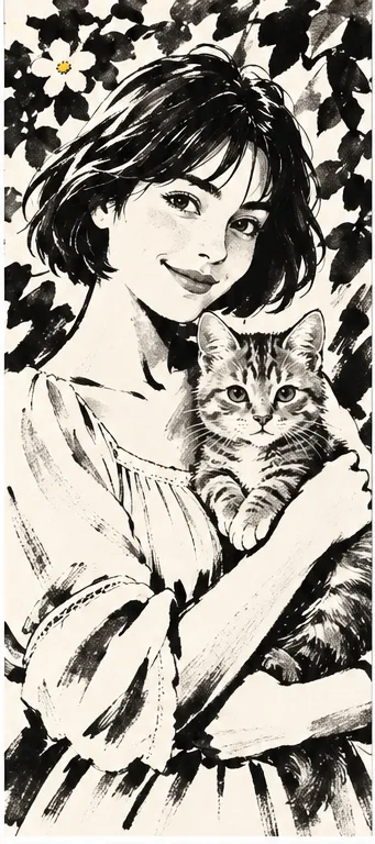 スタイルの作例: 水墨画