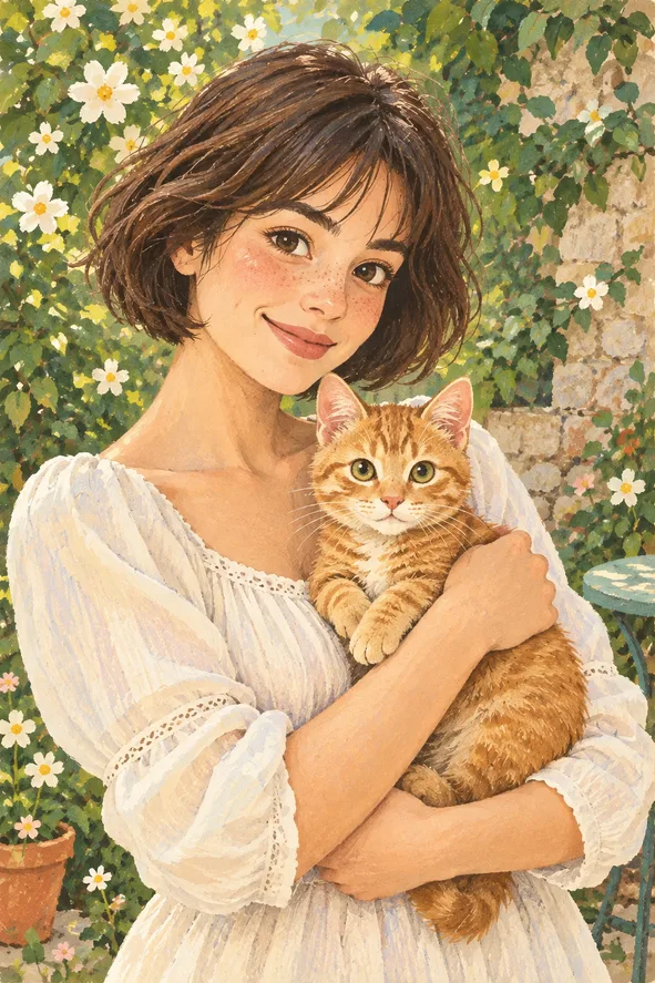 スタイルの作例: 絵本イラスト