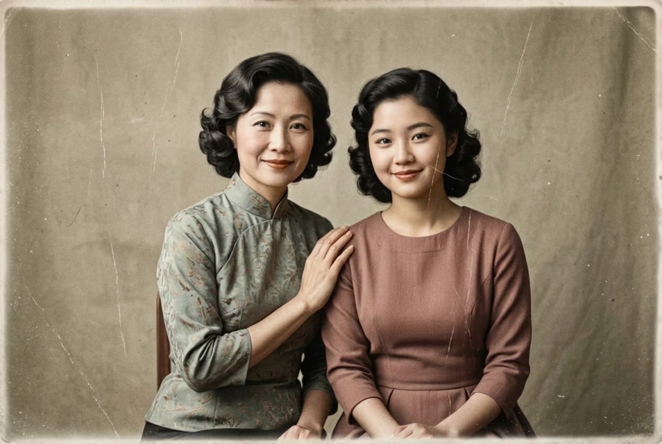 편집 결과: 흑백 사진에 자연스러운 색상 생성