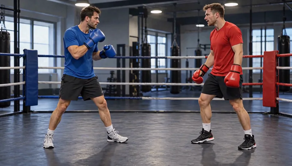 A clear exchange beats a crowded battle. Short sparring scenes leave more room to inspect hands and spacing. Watch the whole exchange for glove contact, balance and changing limbs. — Closing
