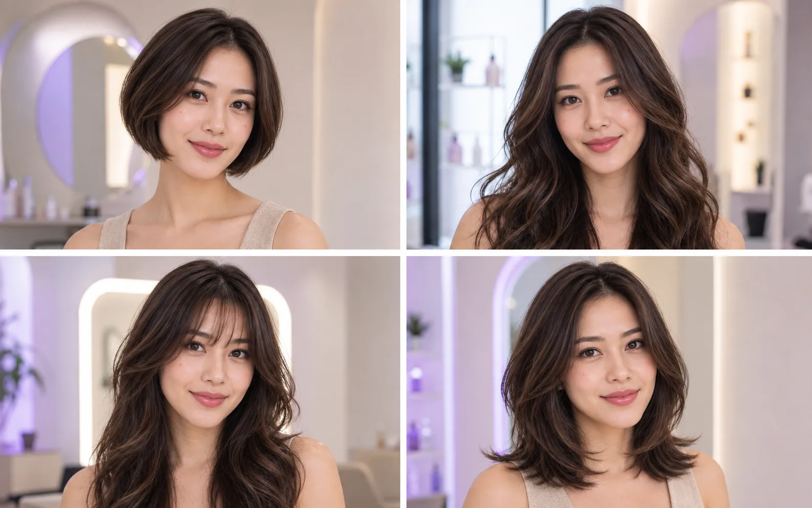 AI 发型设计: 结合本人特点与偏好，探索合适的发型方向。