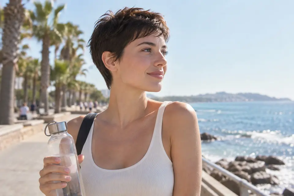 暑い夏の実際の環境で見せる実践的なヘアスタイル